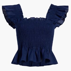 Hill House The Paz Nap Top Navy